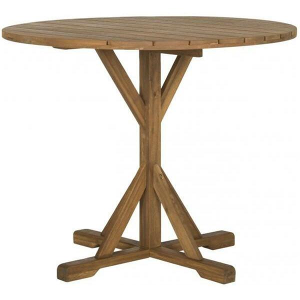 Safavieh Arcata Round Table- Teak - 29.1 x 35.4 x 35.4 in. PAT6735A